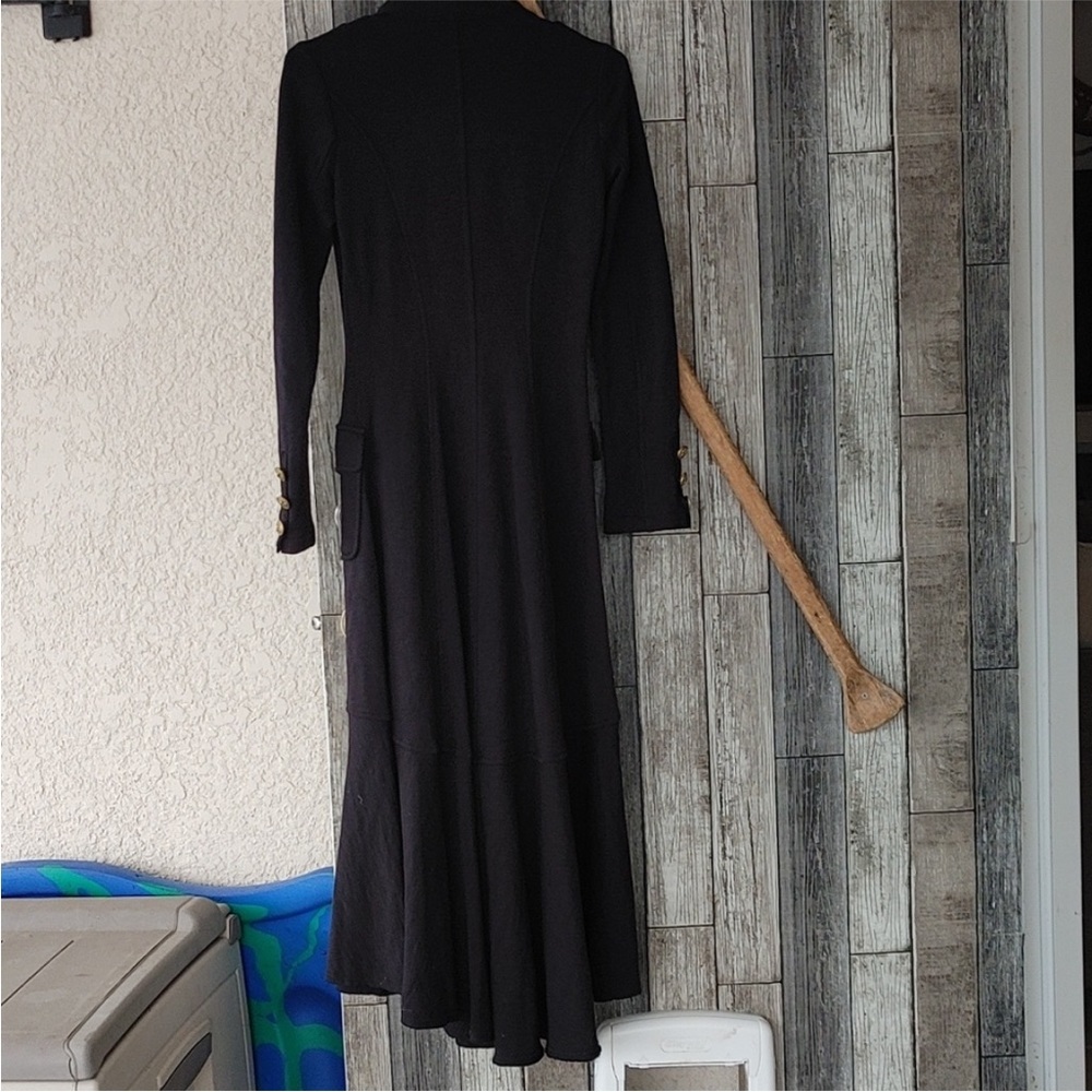 Ralph Lauren Military Duster Denim & Supply Cardigan Jacket Sweater Maxi Long M - Picture 13 of 14